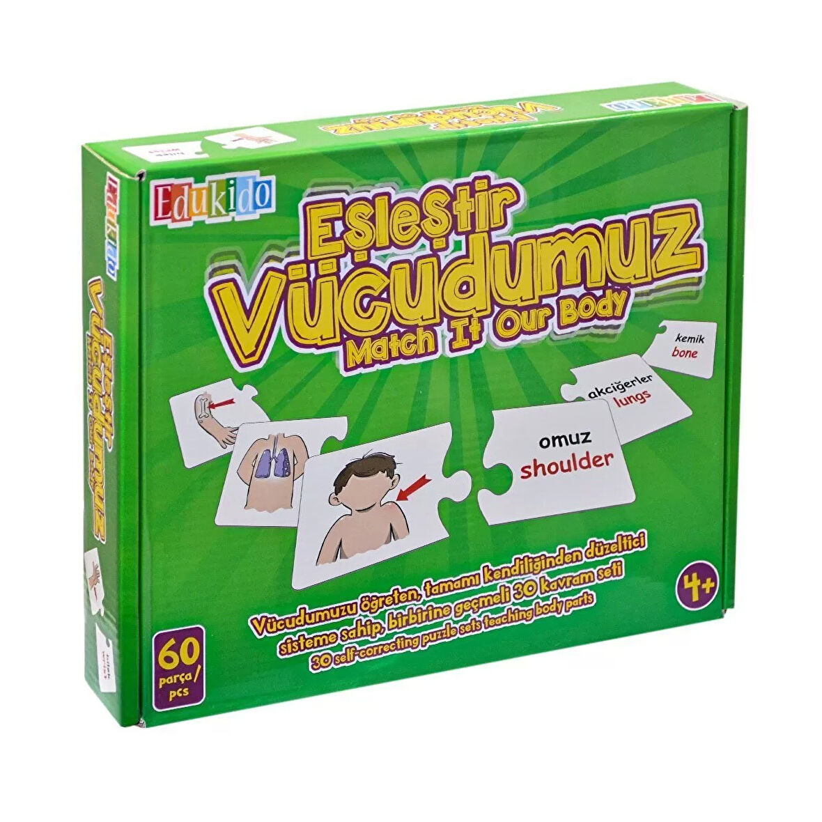 Edu-1008 Vücudumuz Eşleştir Oyunu -chiva