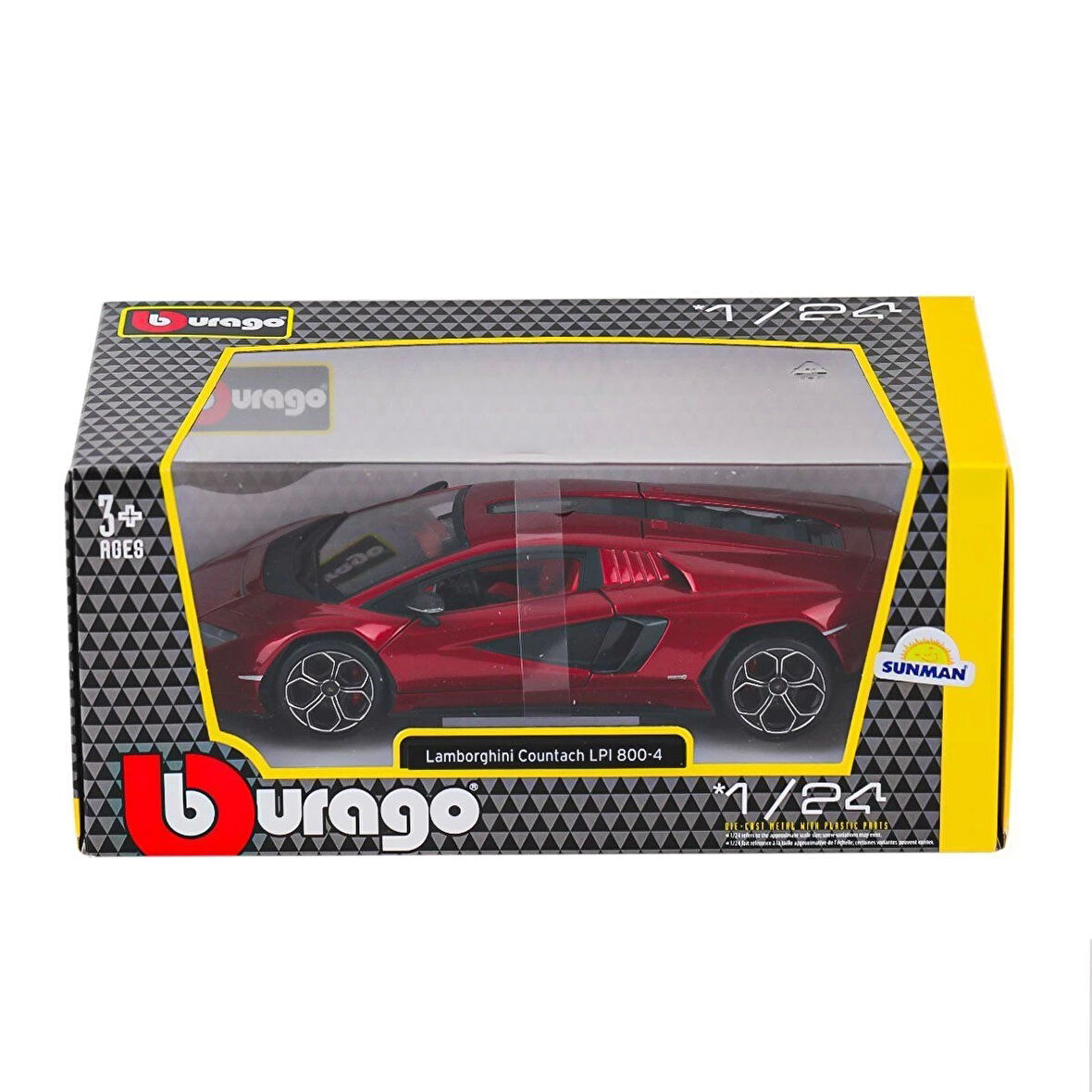 1021102 Burago Lamborghini Countach Lpı 800-4 1:24 -sunman