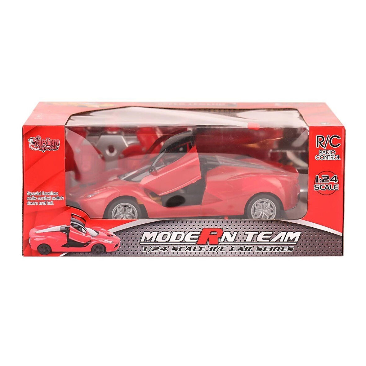 Rg-1382-9-11 Kumandalı Kapıları Açılabilir Işıklı Spor Araba 1:24 Vardem Oyuncak