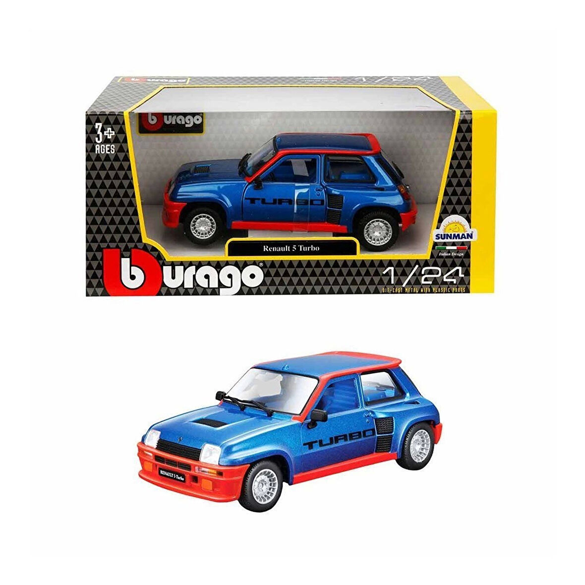 21088 1:24 Renault 5 Turbo Model Araba -sunman