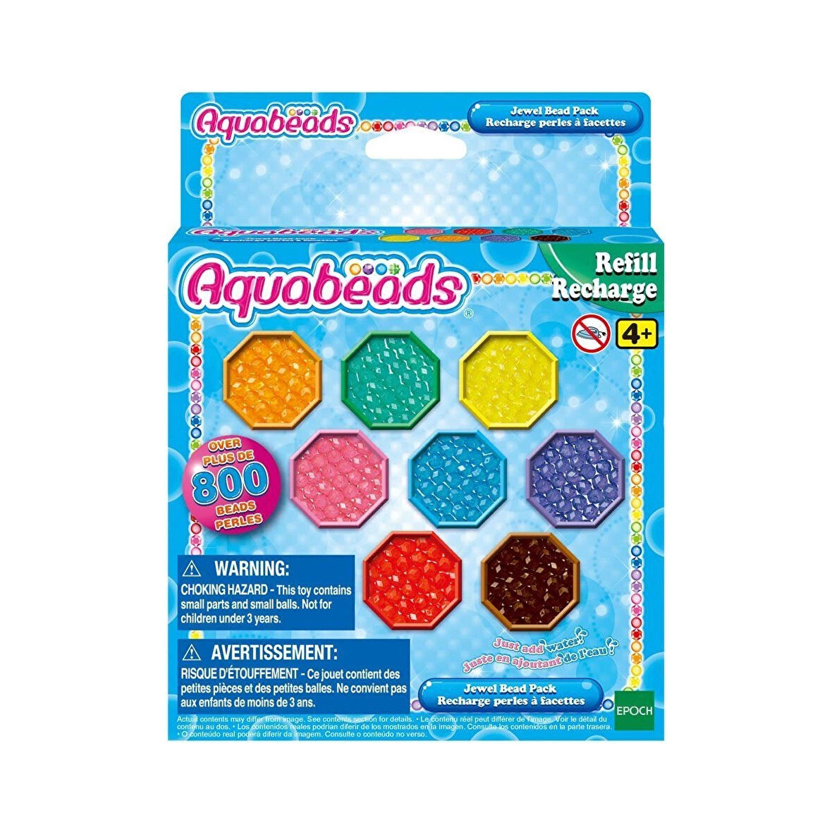 31520 Epoch Aquabeads Kristal Boncuk Paketi - Yedek Paket, 800 Parça +4 Yaş