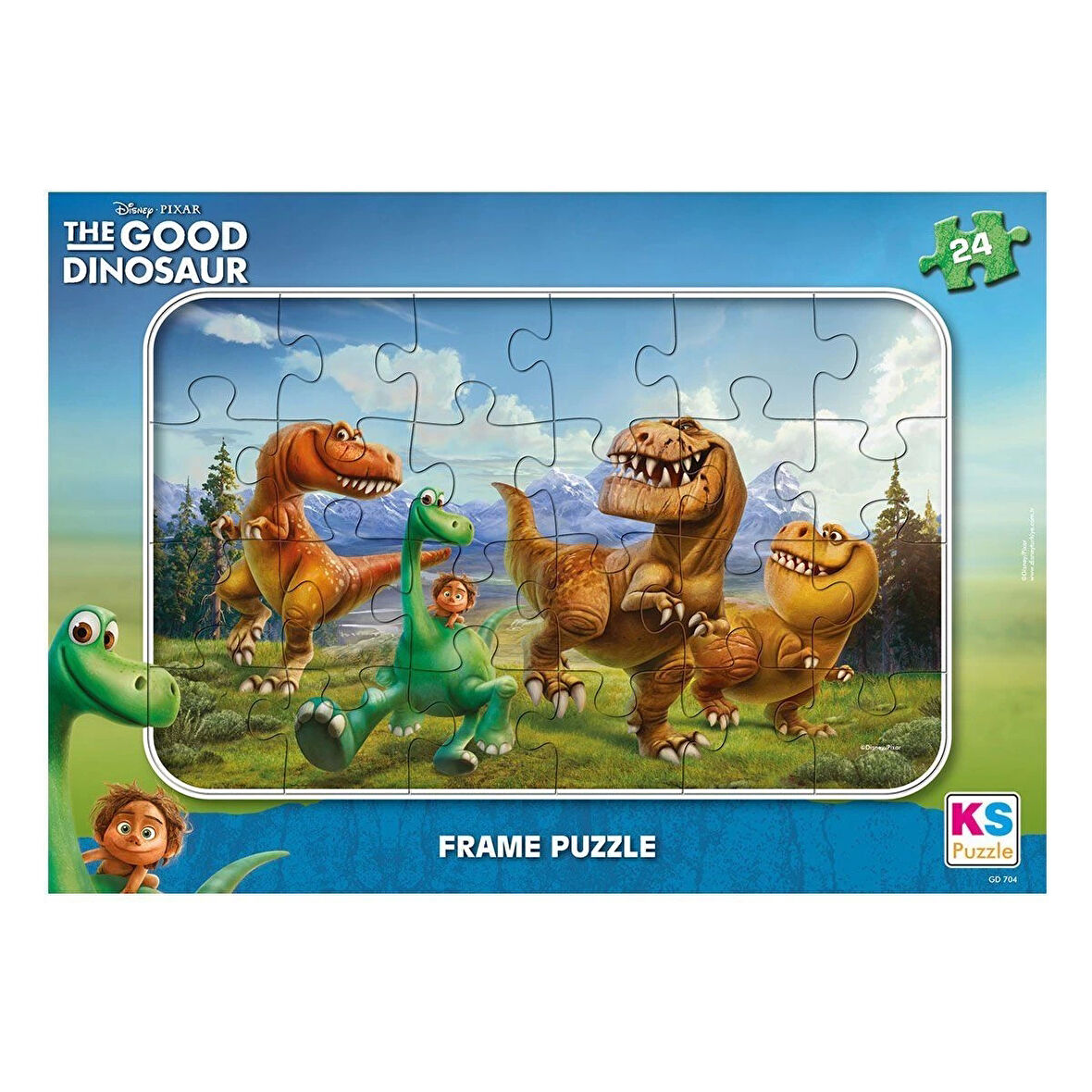 Gd 704 The Good Dinosaur Frame Puzzle 24 Parça