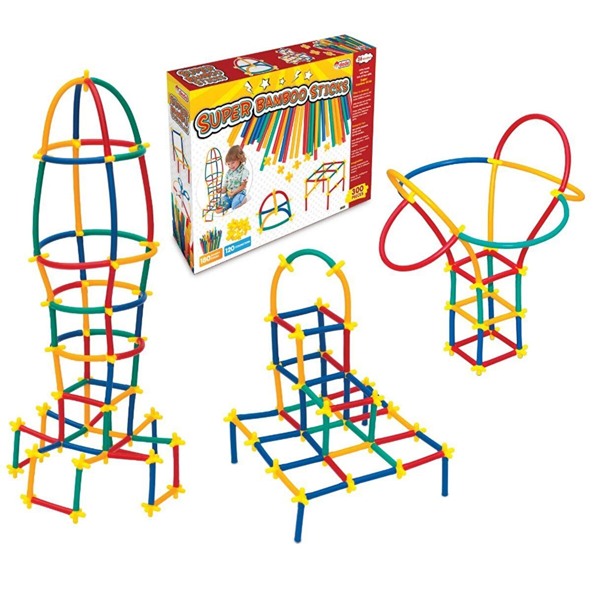 03462 Dede, Süper Bambu Çubuklar - 300 Parça / +3 Yaş