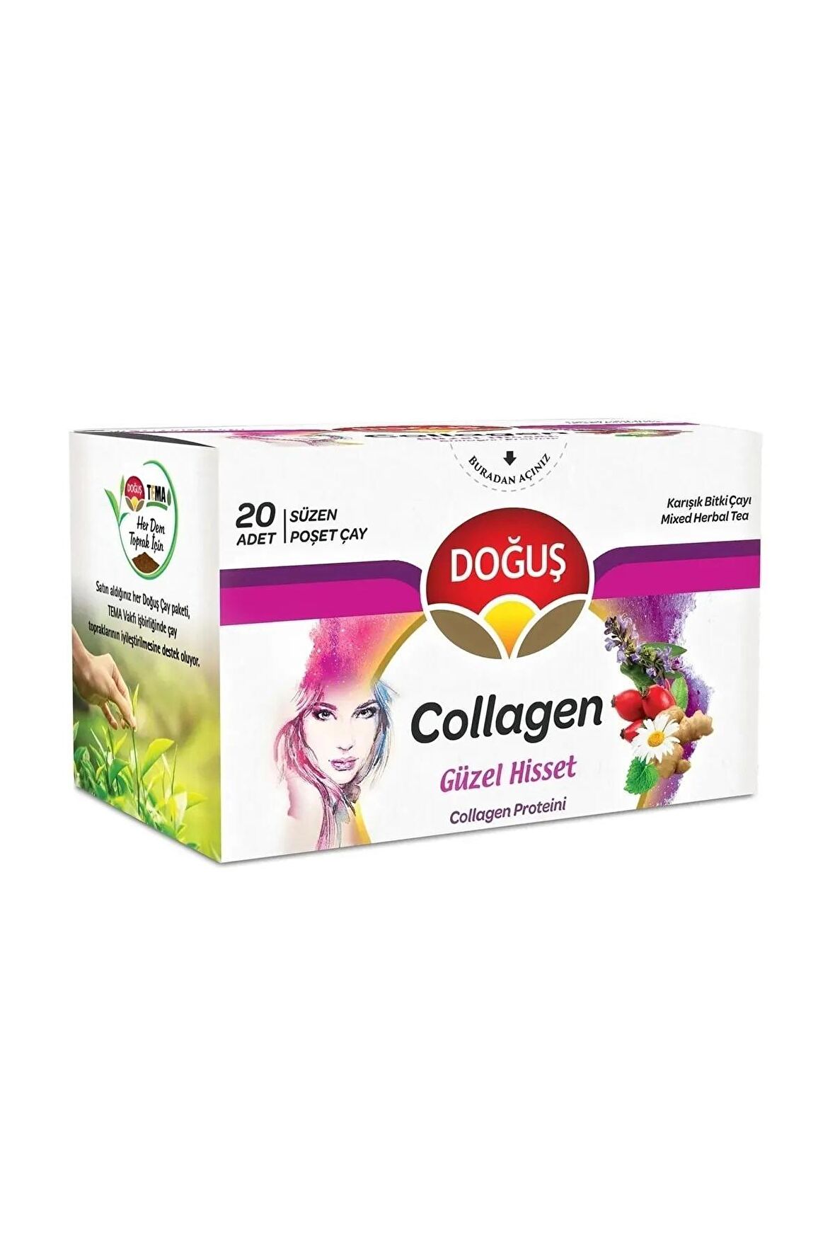 Collagen ve Energy Doğuş Süzen Bardak Poşet Çay