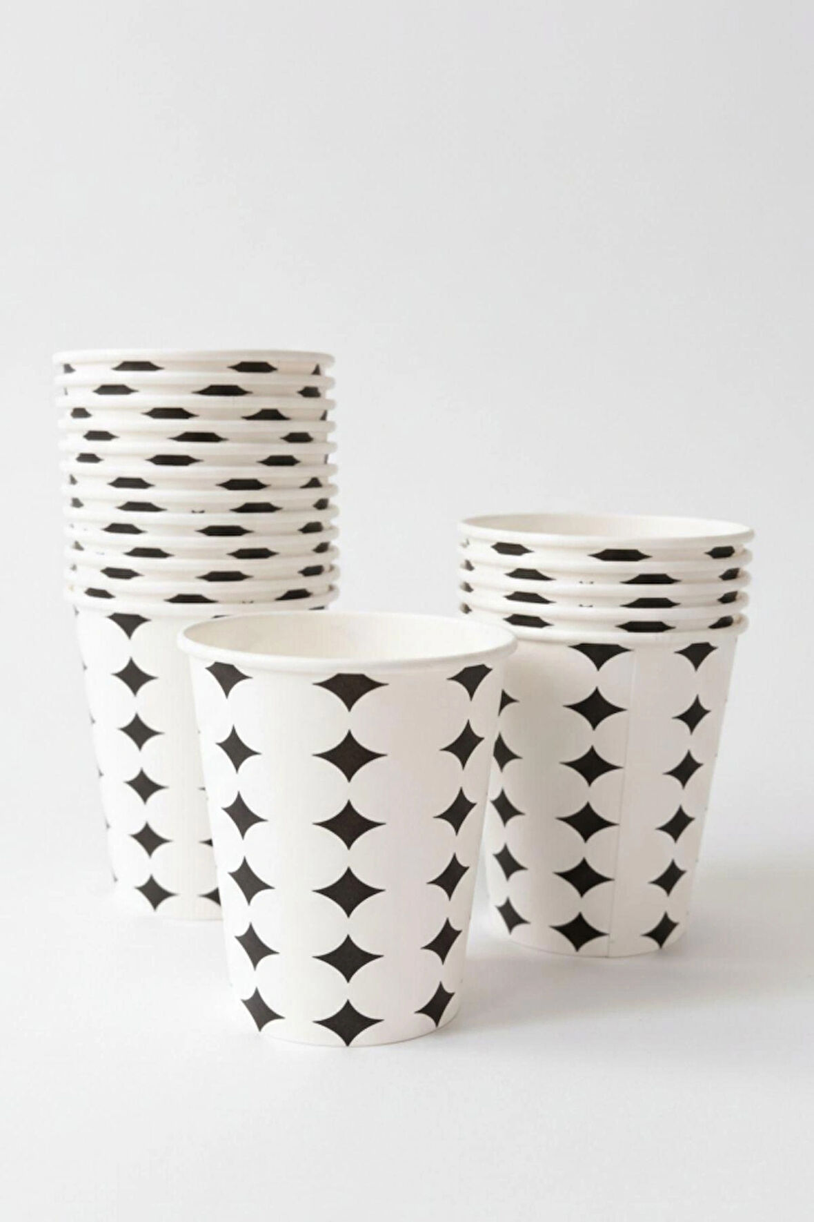 Yıldızlı Karton Bardak 1000 Adet 8 Oz - 240 ml