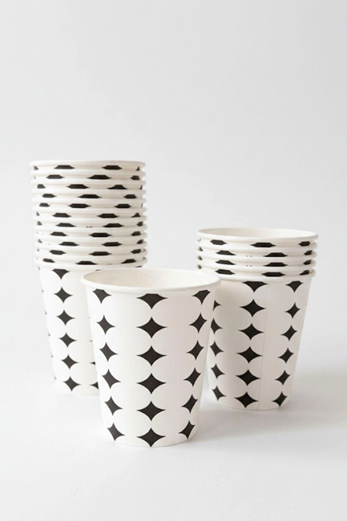 Yıldızlı Karton Bardak 100 Adet 8 Oz - 240 ml