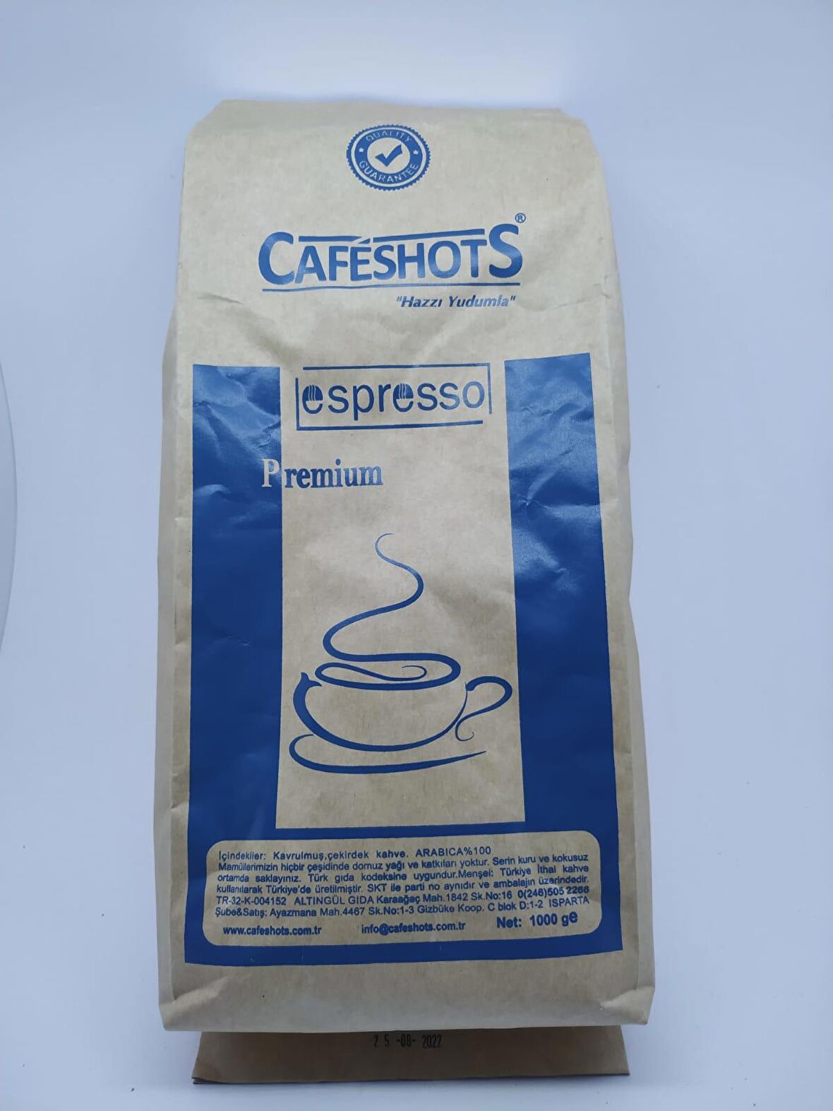 CAFESHOTS ESPRESSO PREMIUM NO7 ÇEKİRDEK KAHVE 1000  GR