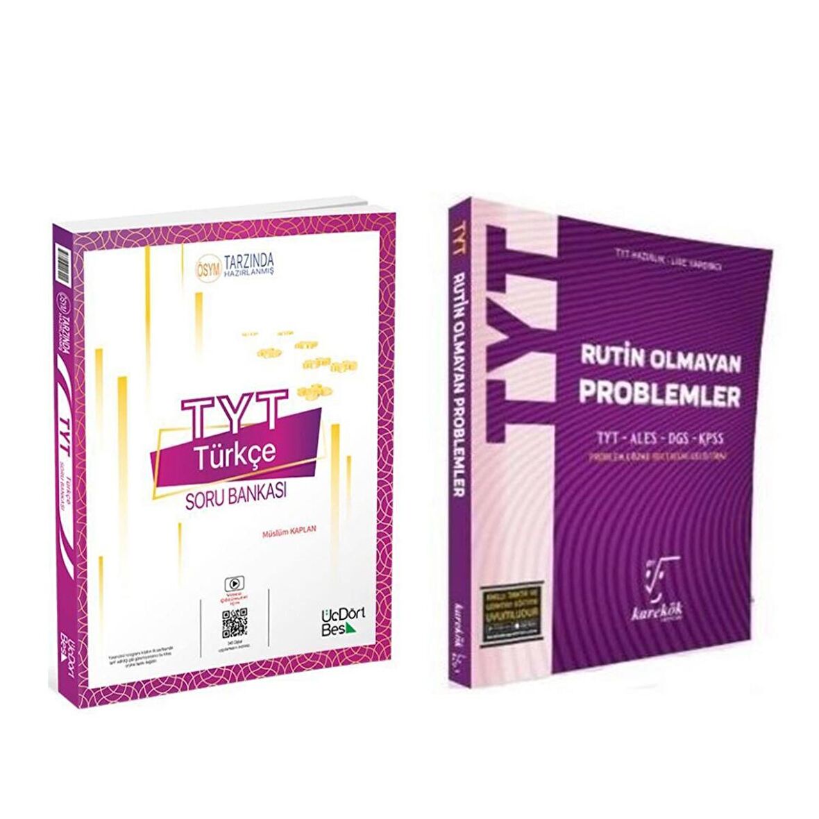Üç Dört Beş TYT Türkçe ve Karekök Rutin Olmayan Problemler Soru Bankası 2 Kitap Set