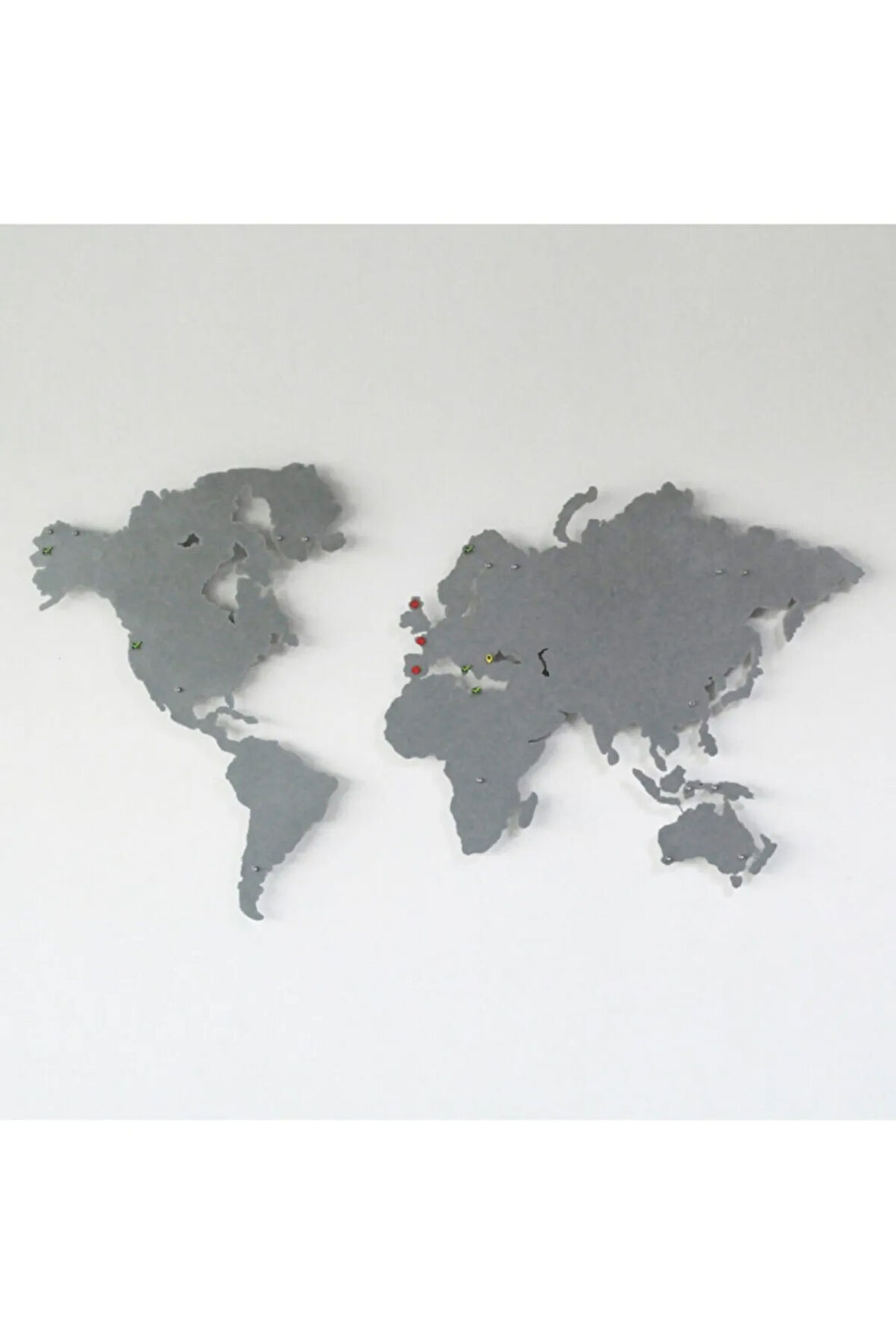 Metal Dünya Haritası, Metal Duvar Dekoru, Gerçek Metal Dünya Haritası