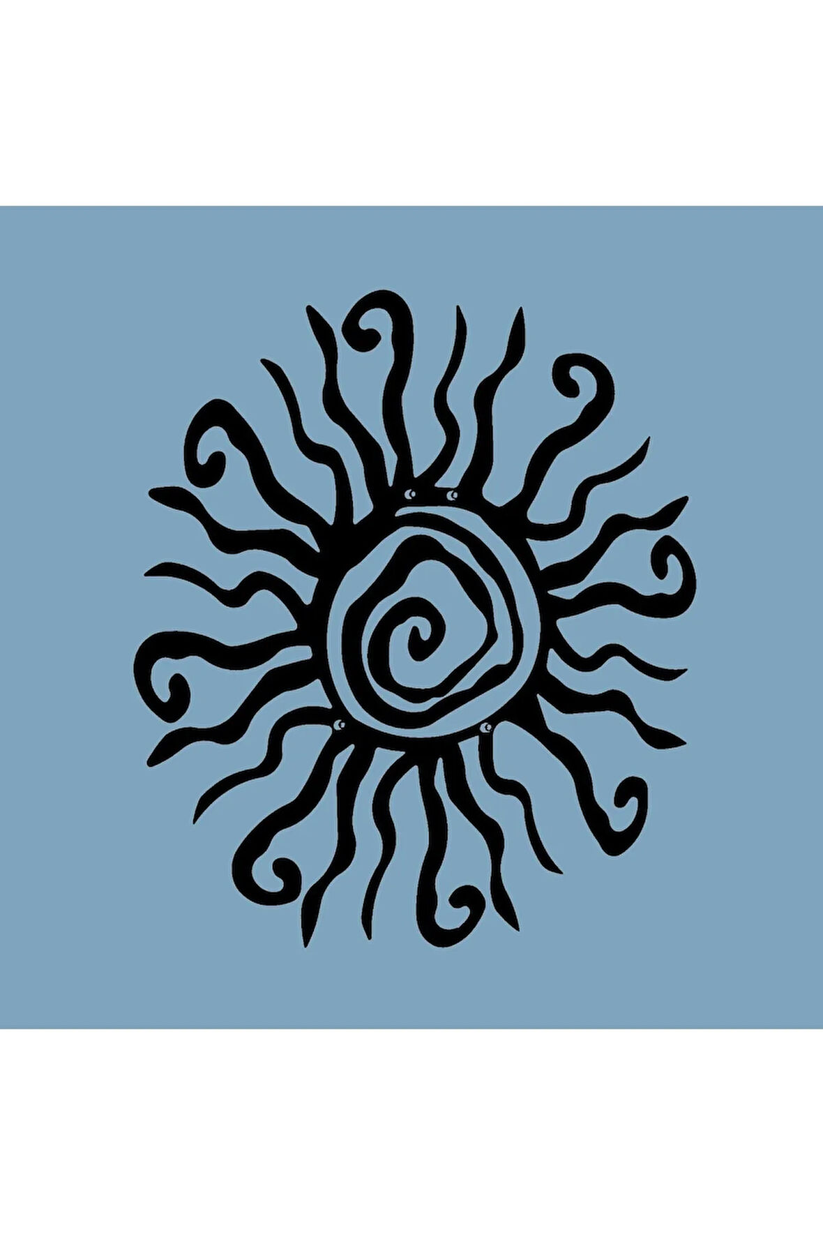 Tuhaf Güneş (wacky Sun) Metal Duvar Dekoru