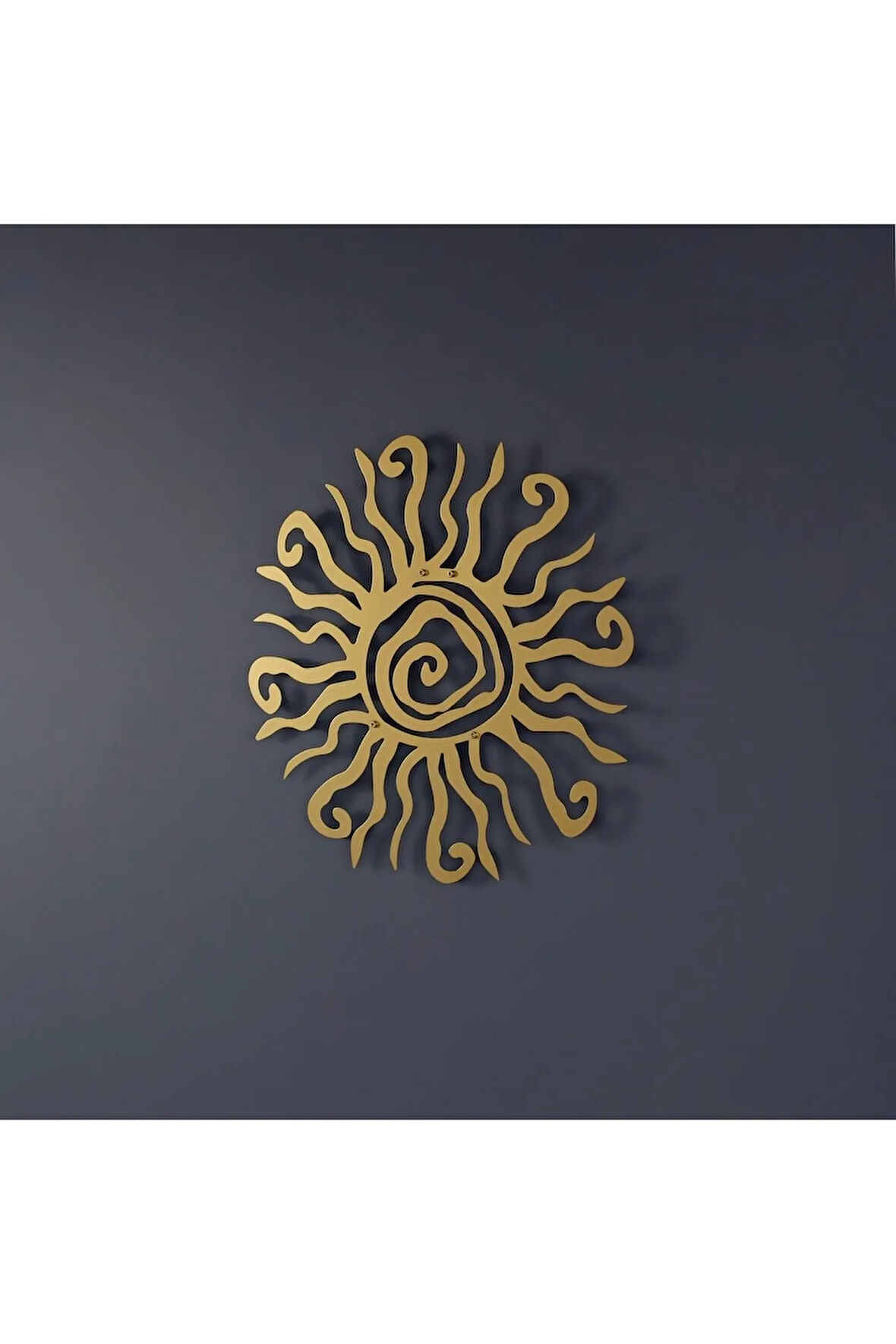 Tuhaf Güneş (wacky Sun) Metal Duvar Dekoru