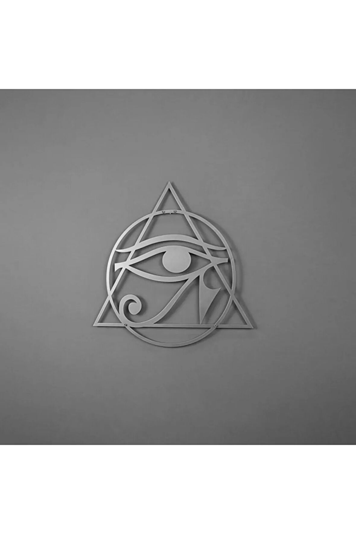 Horus'un Gözü Mısır Kutsal Geometri Metal Duvar Dekoru