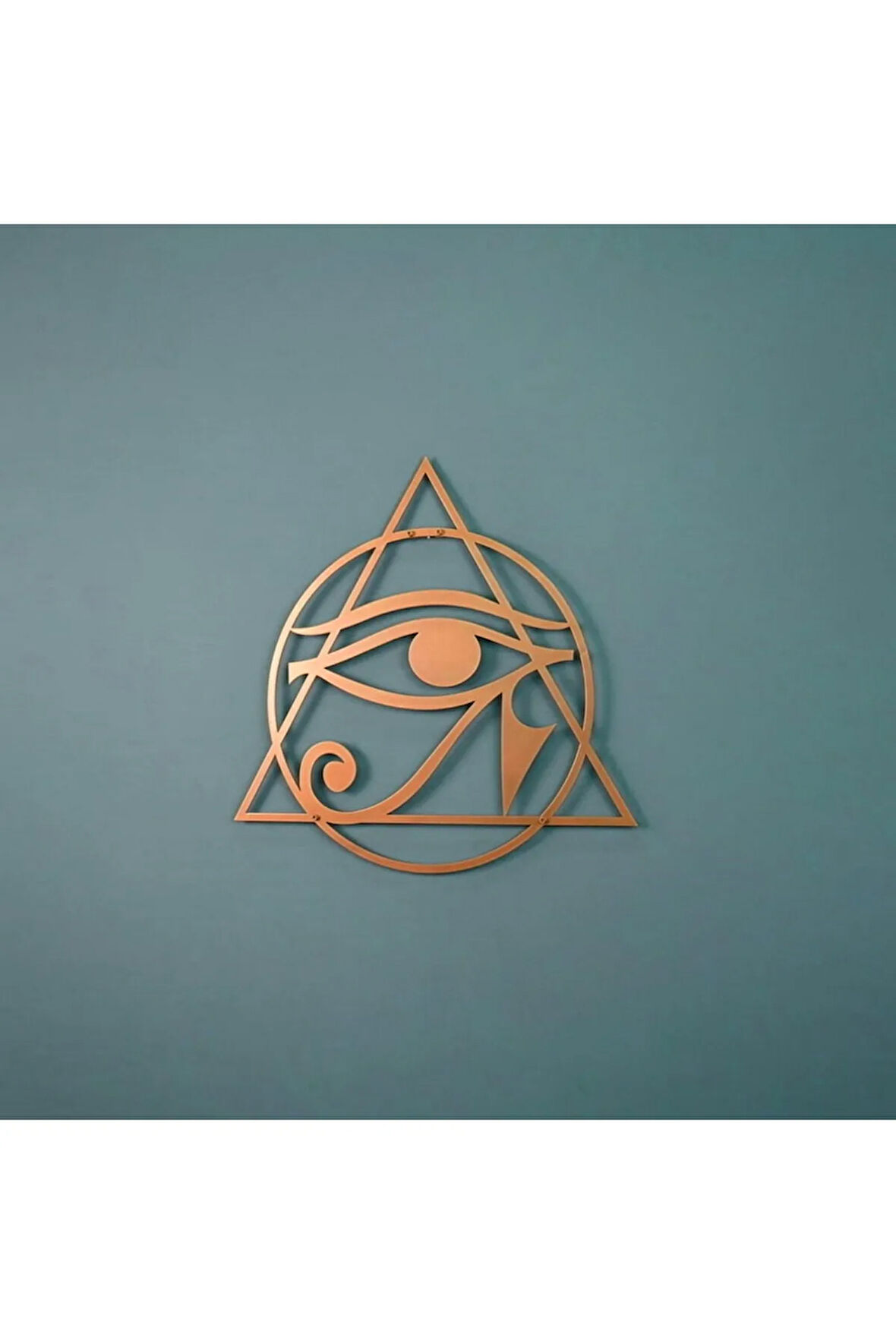 Horus'un Gözü Mısır Kutsal Geometri Metal Duvar Dekoru