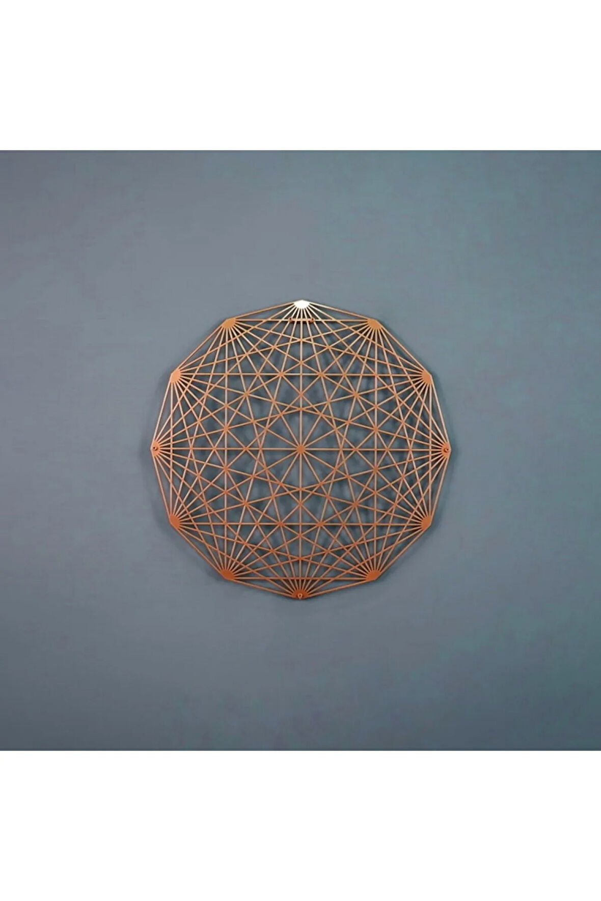Tesseract Çapraz Poligon Metal Duvar Dekoru