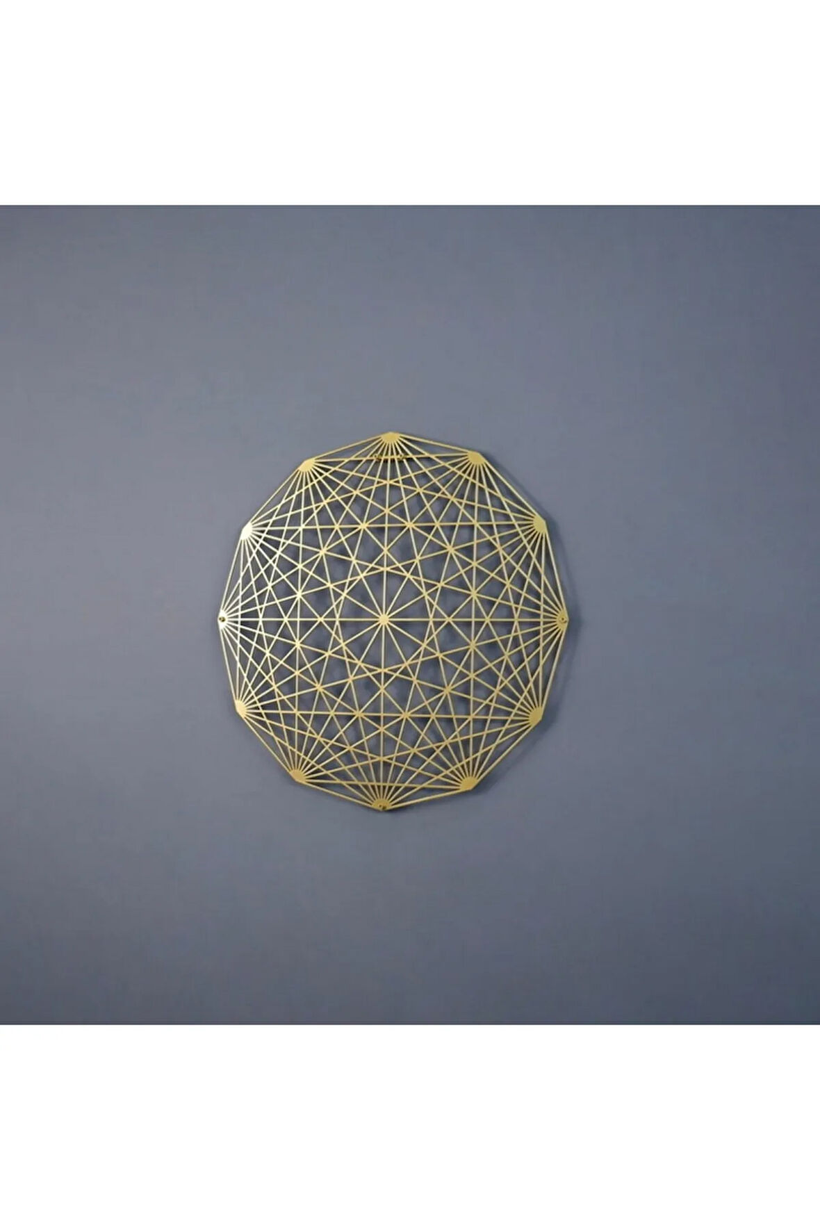 Tesseract Çapraz Poligon Metal Duvar Dekoru