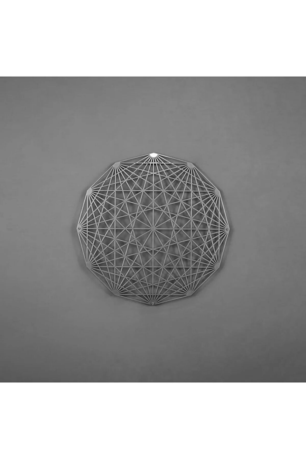 Tesseract Çapraz Poligon Metal Duvar Dekoru