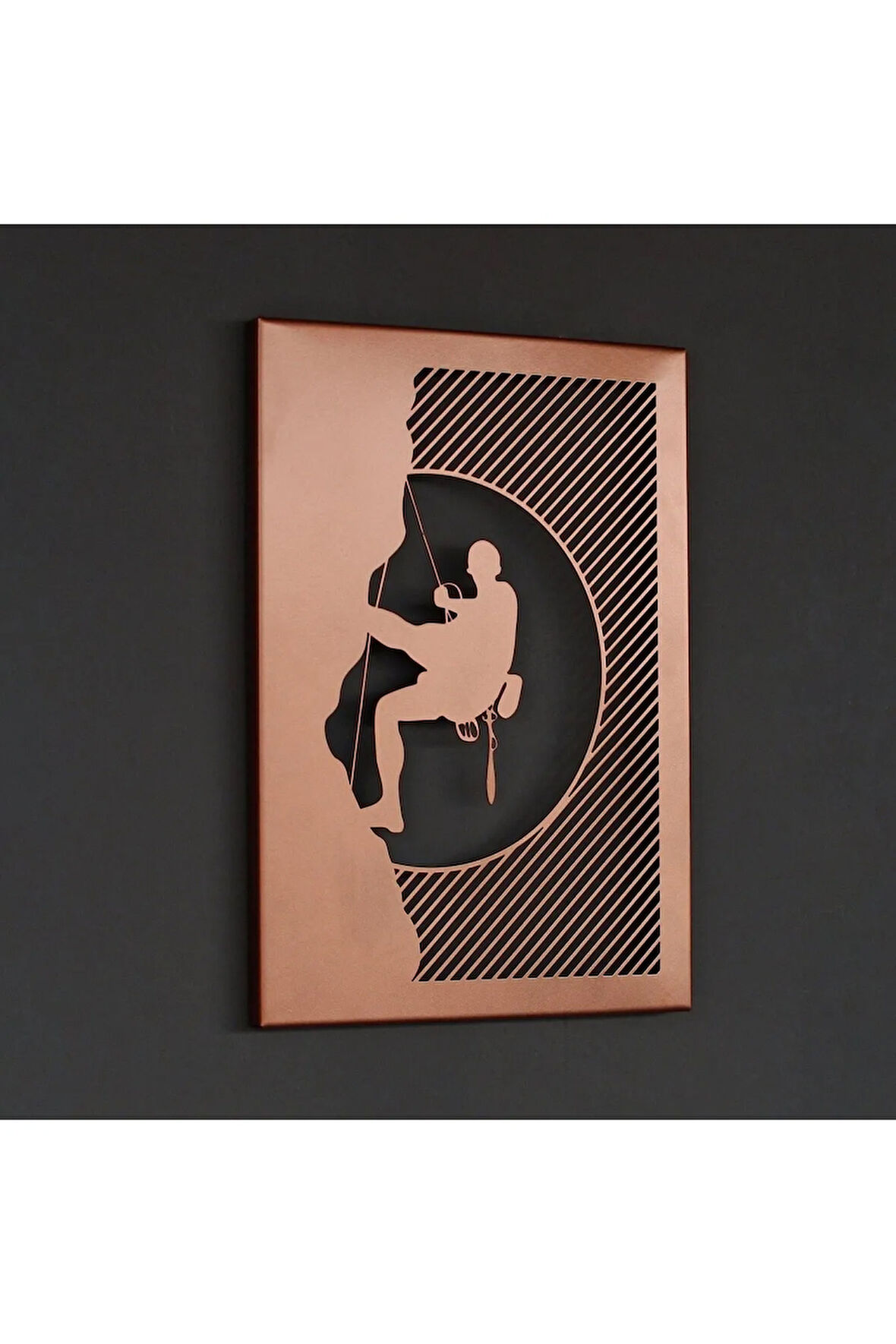 Gece Dağcısı Metal Duvar Dekoru