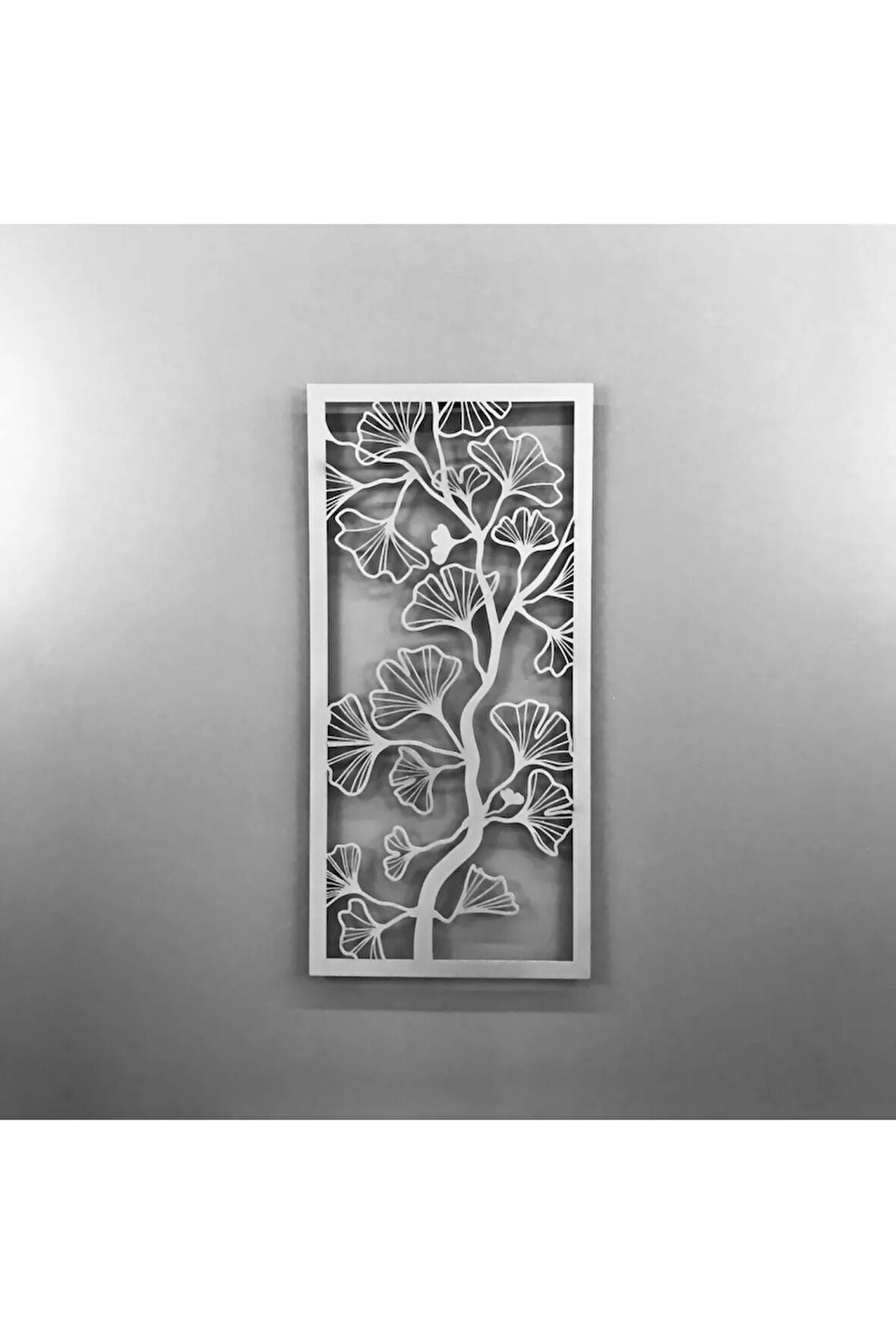 Gingko Biloba Yaprakları Metal Duvar Dekoru
