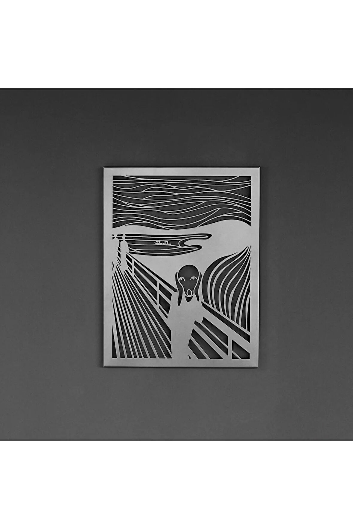 Edvard Munch'un Çığlık (the Scream By Edvard Munch) Isimli Metal Duvar Dekoru