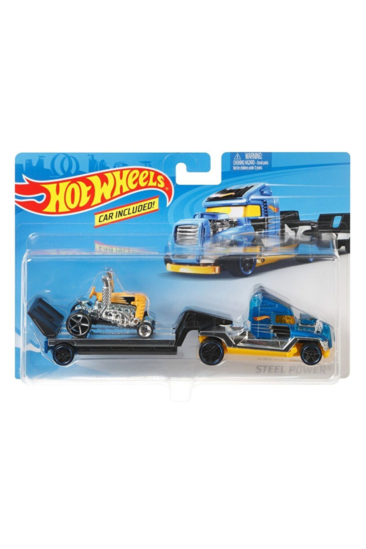 Orjinal Taşıyıcı Tırlar Steel Power Cgc18 Orjinal Hotwheels Taşıyıcı Tır ve Araba