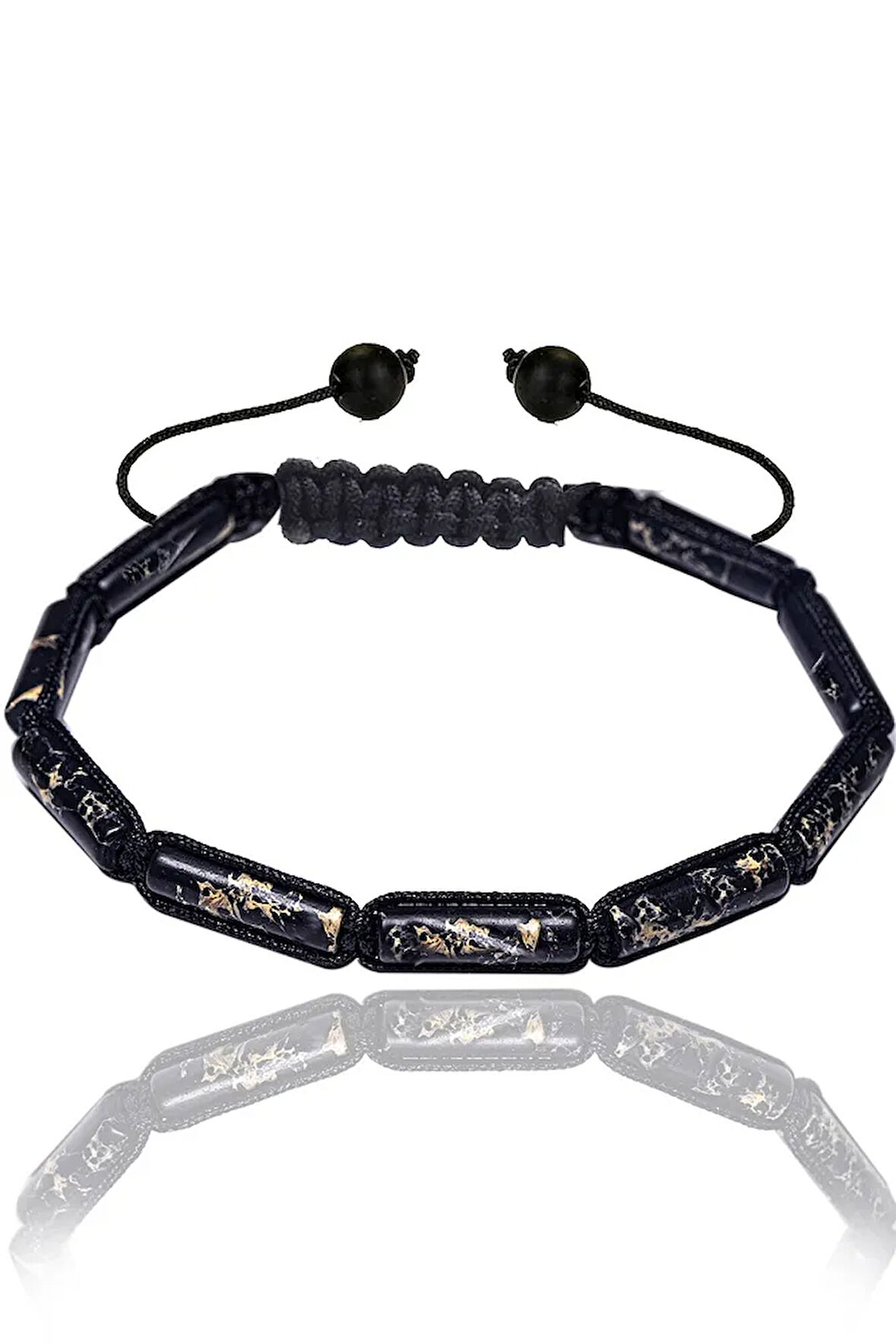 Sertifikalı Siyah Varisit Taşı Doğal Taş Bileklik