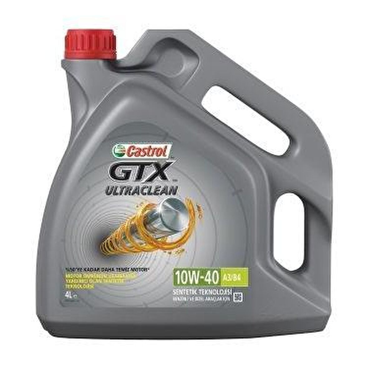 Castrol Gtx Ultraclean 10W-40 Sentetik 4 lt Benzin-Dizel Motor Yağı Üretim:2022 