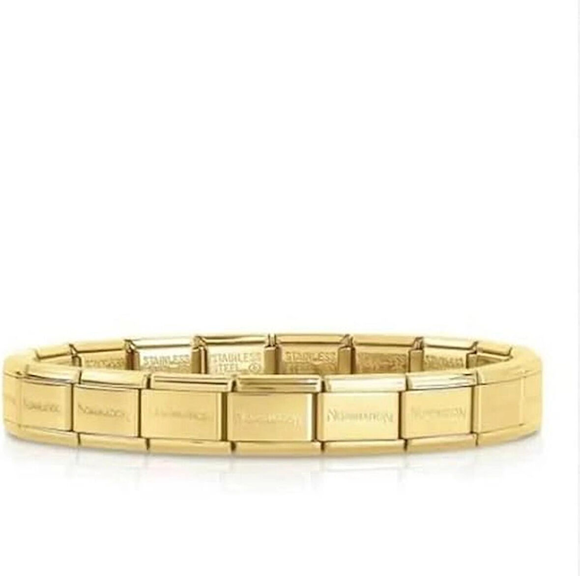 Nomi İtalyan Charm Bileklik 18 Parça (18cm) Gold (Altın Sarısı Renk)