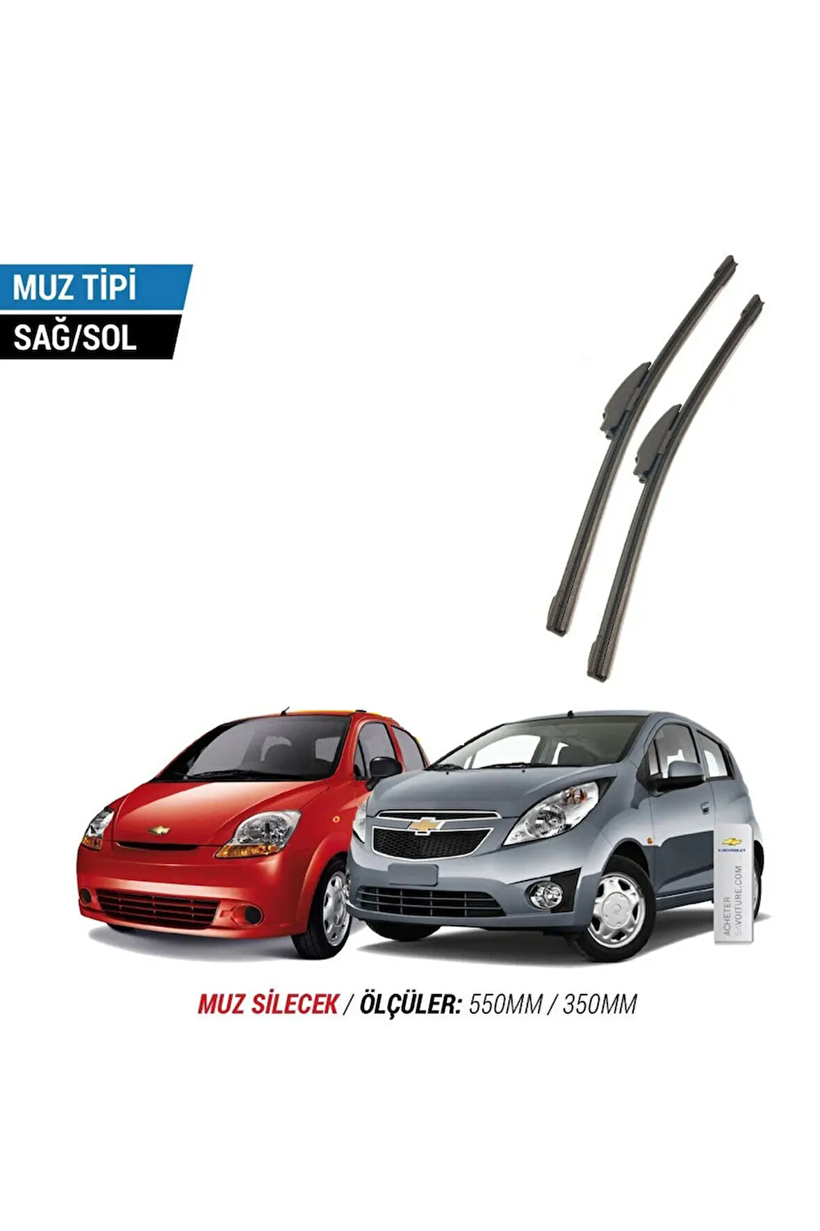 CHEVROLET REZZO 2005-2009 2'li Ön Cam Sileceği Sağ Sol Silecek Takımı Muz Silecek