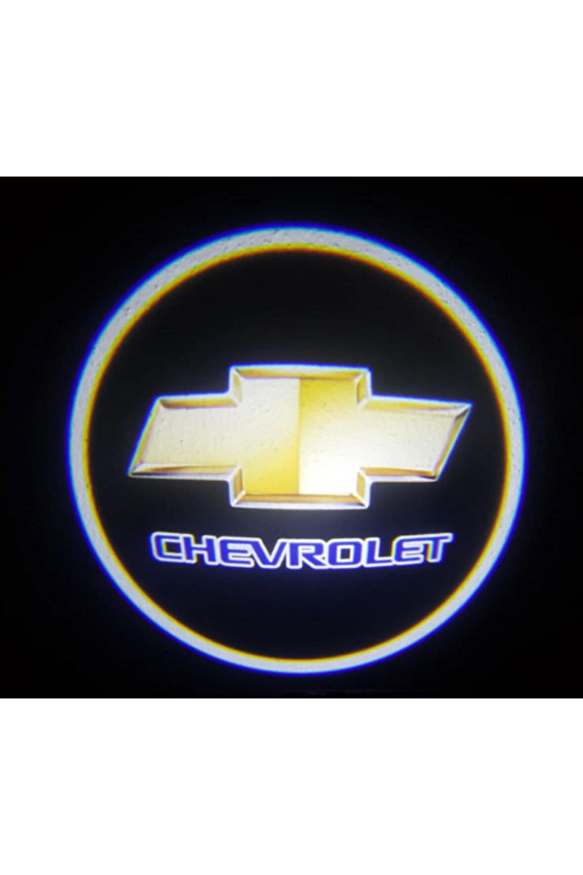 Chevrolet ile Uyumlu Yeni Nesil Pilli Yapıştırmalı Led Işıklı Çift Sensörlü Kapı Altı Logo