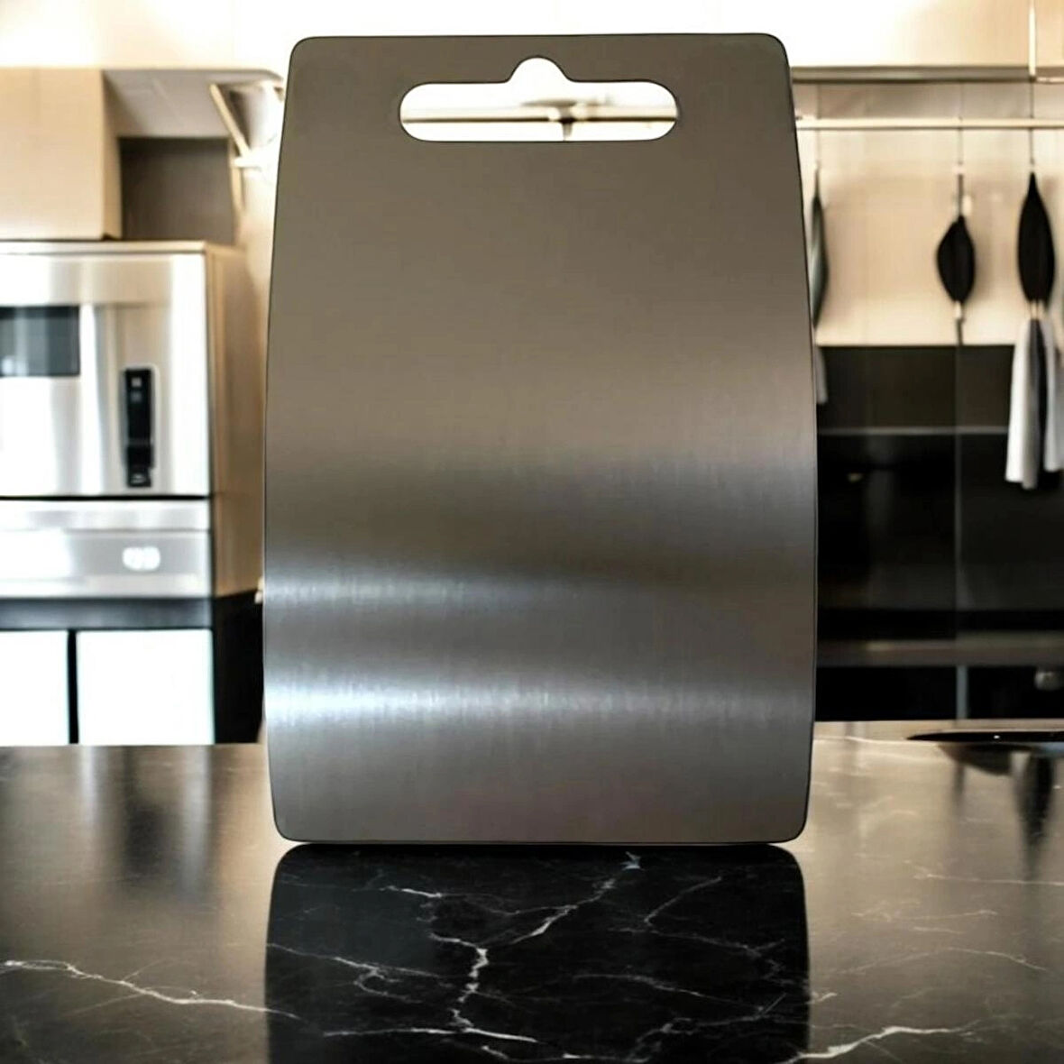 304 Paslanmaz Çelik Kesme Tahtası - Paslanmaz Çelik, Hijyenik Ve Dayanıklı (30x20 Cm)