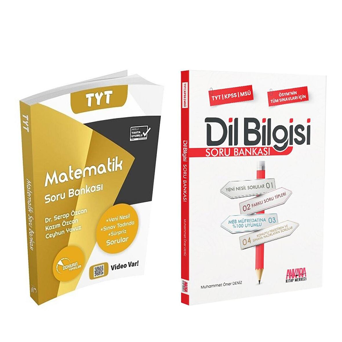 Doktrin Yayınları TYT Matematik ve AKM Dil Bilgisi Soru Bankası Seti 2 Kitap