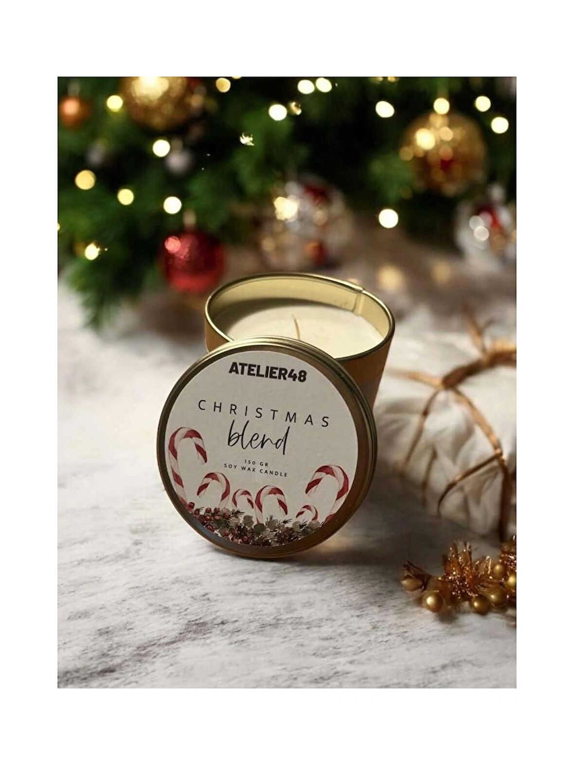 Atelier48 Christmas Blend Kokulu Doğal, Vegan Soya Mumu