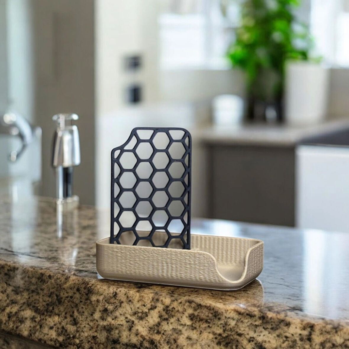 Su Tahliye Kanallı Katı Sabunluk - Hijyenik Tasarım 12 cm