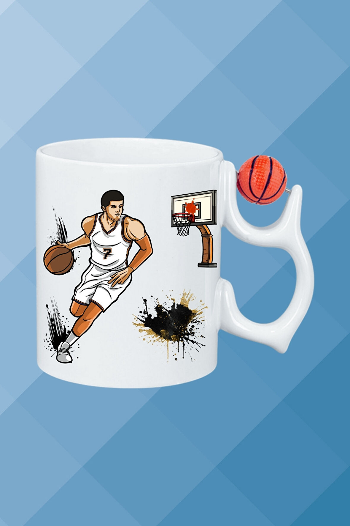 Basketboll Toplu Basket Sever Kupa Bardak Çay Kahve Fincanı-1