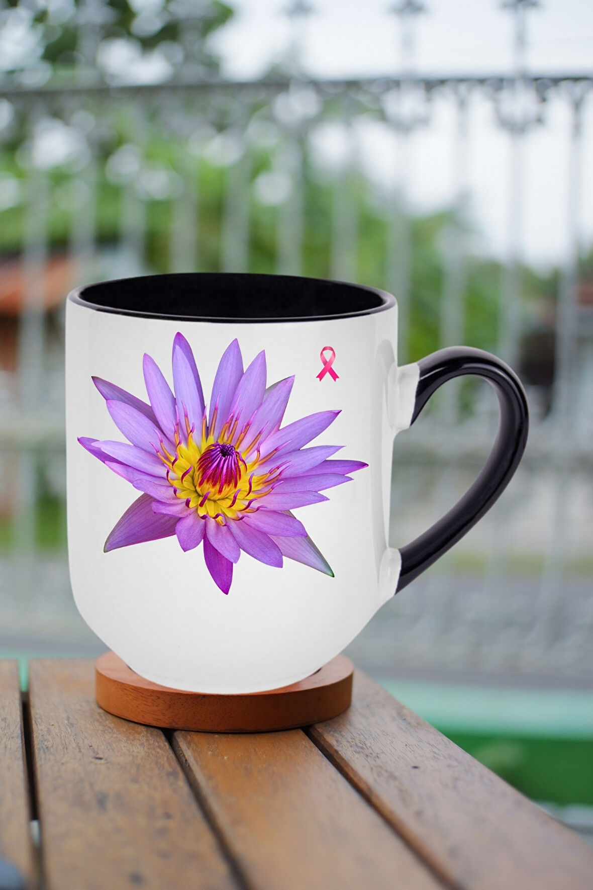 8 Mart Kadınlar Günü Hediyesi İçi Siyah Lüx Kupa Bardak Porselen Çay Kahve Fincanı-5