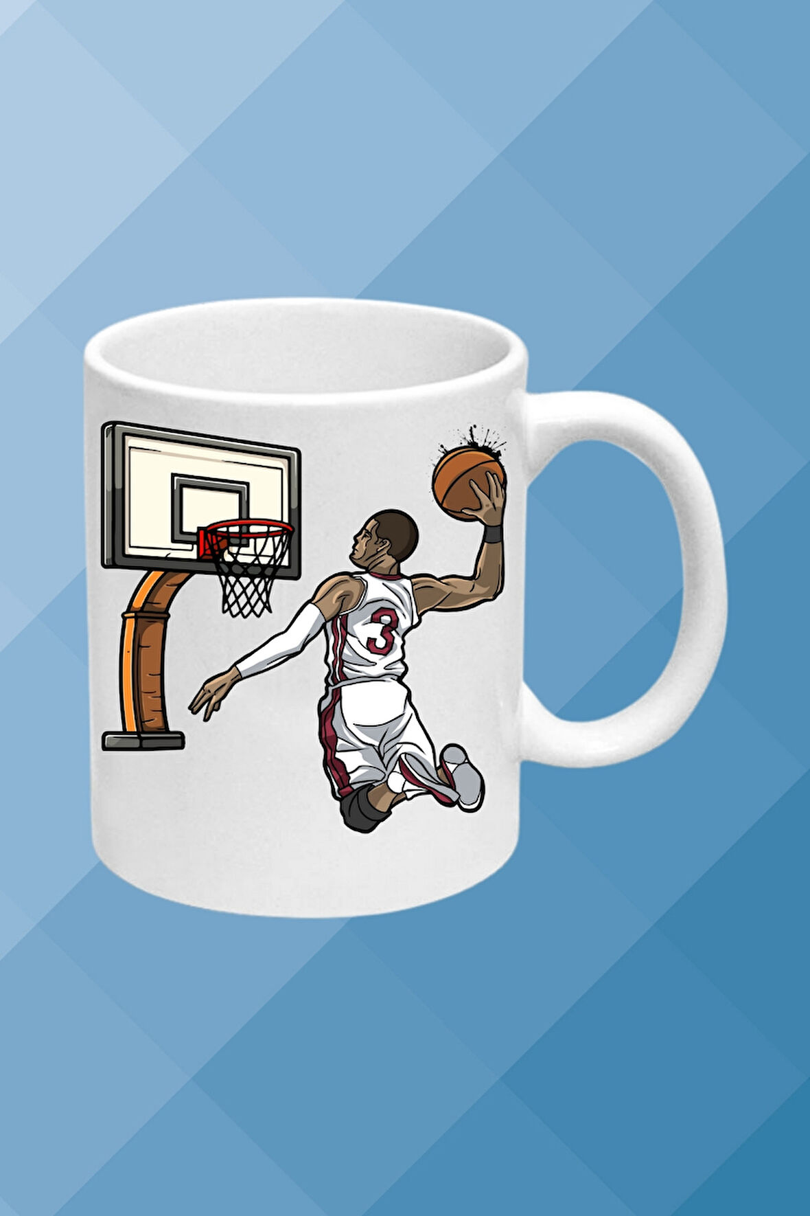 Basketboll Temalı Basket Sever Kupa Bardak Çay Kahve Fincanı-2