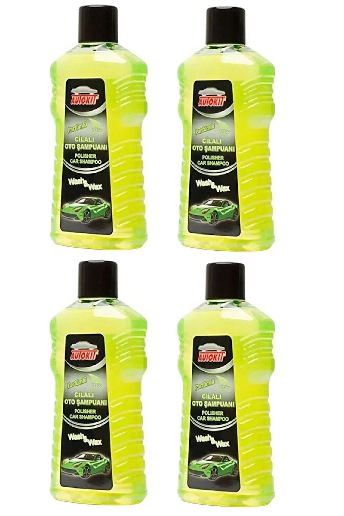 AUTOKIT Cilalı Oto Şampuanı 1000 ml 4'lü Avantaj Paket