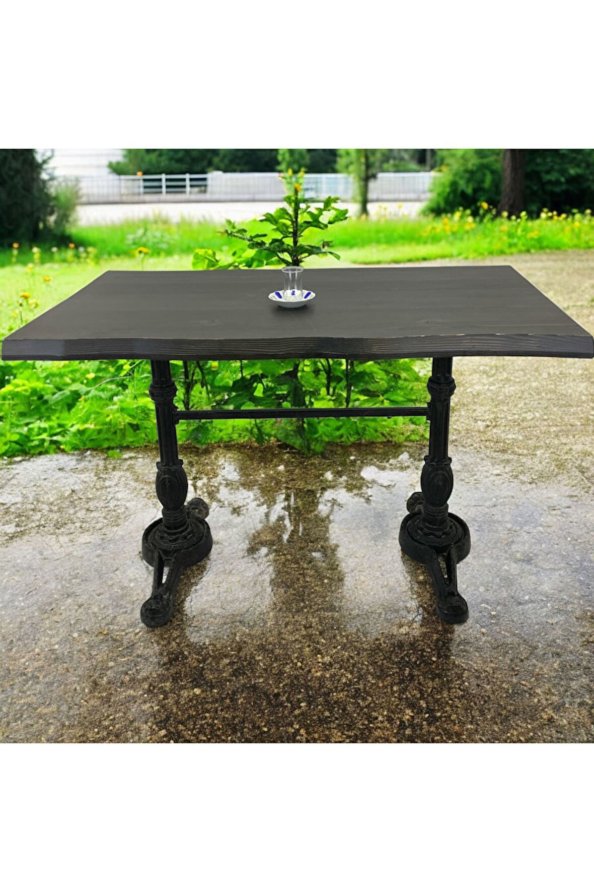 CAFE MASA KÖKNAR Kütük Masa ASLAN AYAK