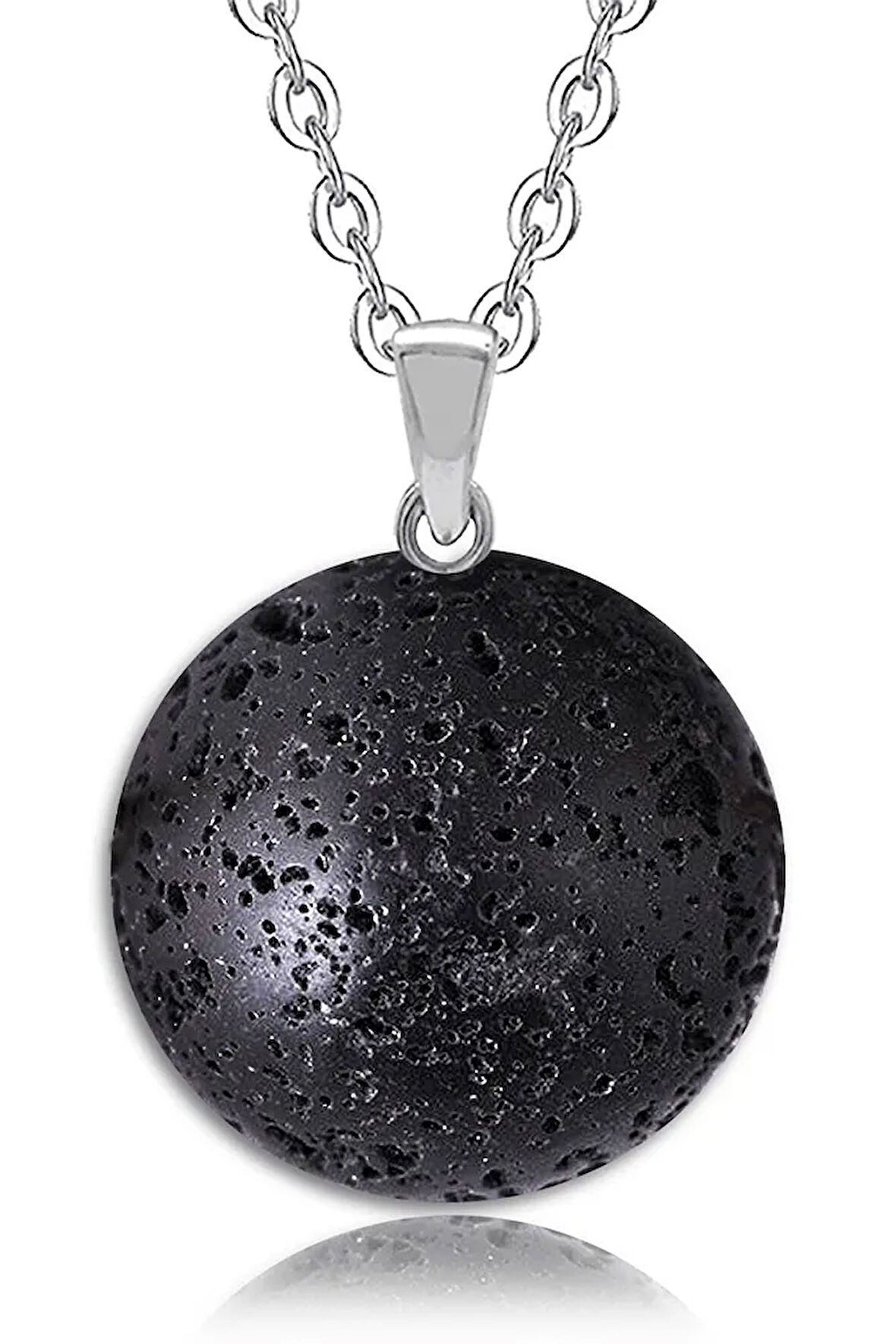 Sertifikalı Doğal Volkanik Tüf Lav Taşı Kolye