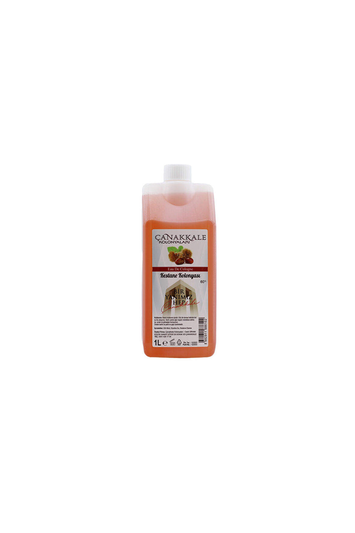 Kestane Kolonyası -1 Litre -(BİDON) Korumalı Kapak - Yeni Model