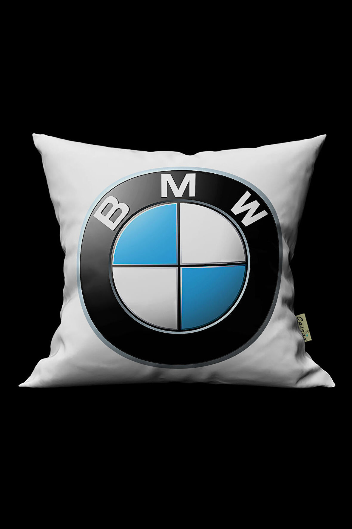 BMW Desen Baskılı Hediye İçi Dolgulu Dekoratif Yastık Kırlent