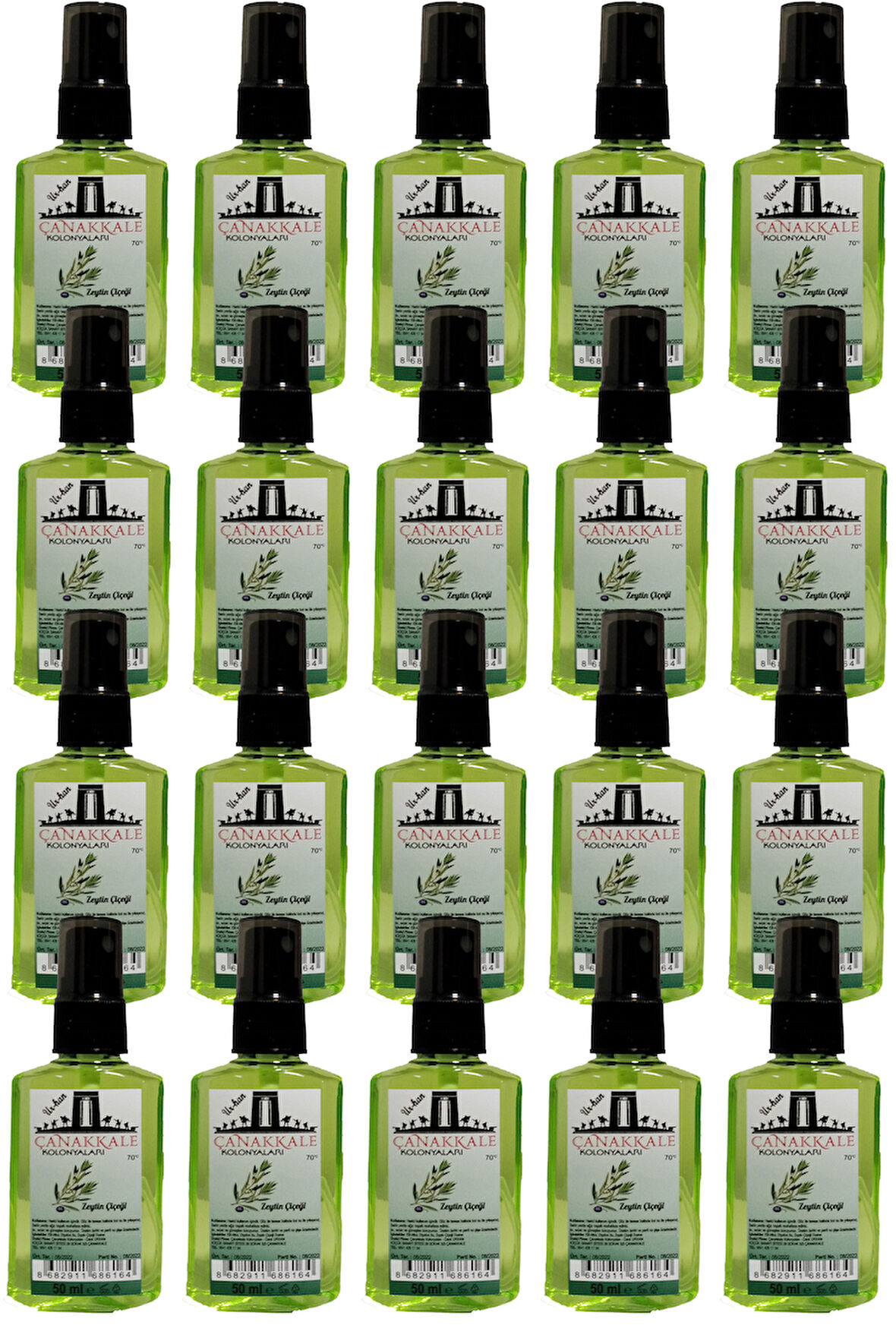 Zeytin Çiçeği Kolonyası -50 ML Sprey - (PET Şişe)  20 Adet