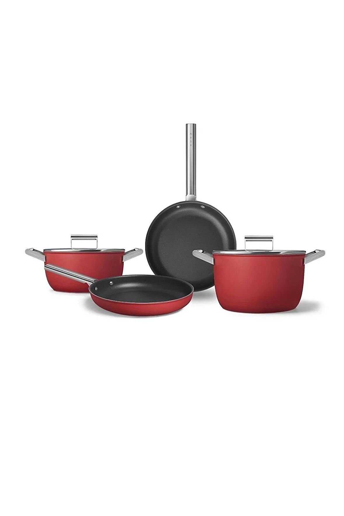 Smeg Cookware 50'S Style 6 Parça Tencere Tava Seti
