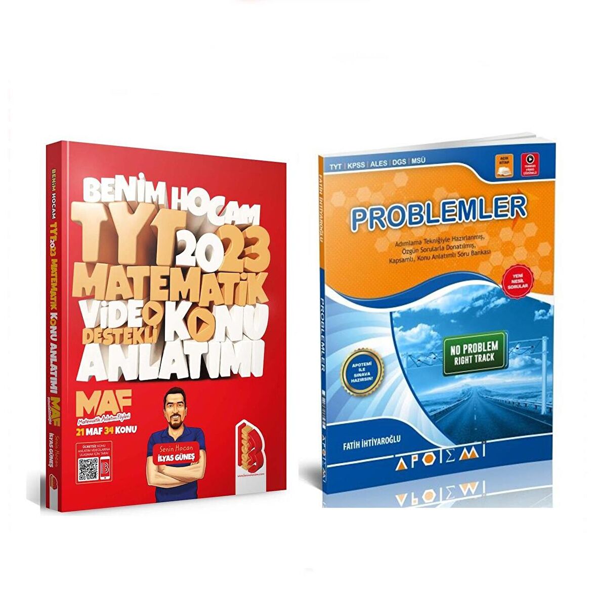 Benim Hocam TYT Matematik Video Ders Notları ve Apotemi Problemler 2 Kitap Set