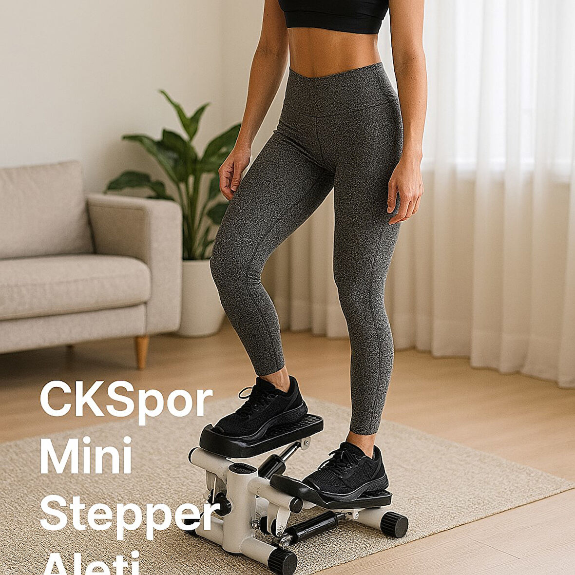 CKSpor Mini Stepper Fitness Twister  Step Aleti Direnç Lastikli Egzersiz Aleti  CKS-73