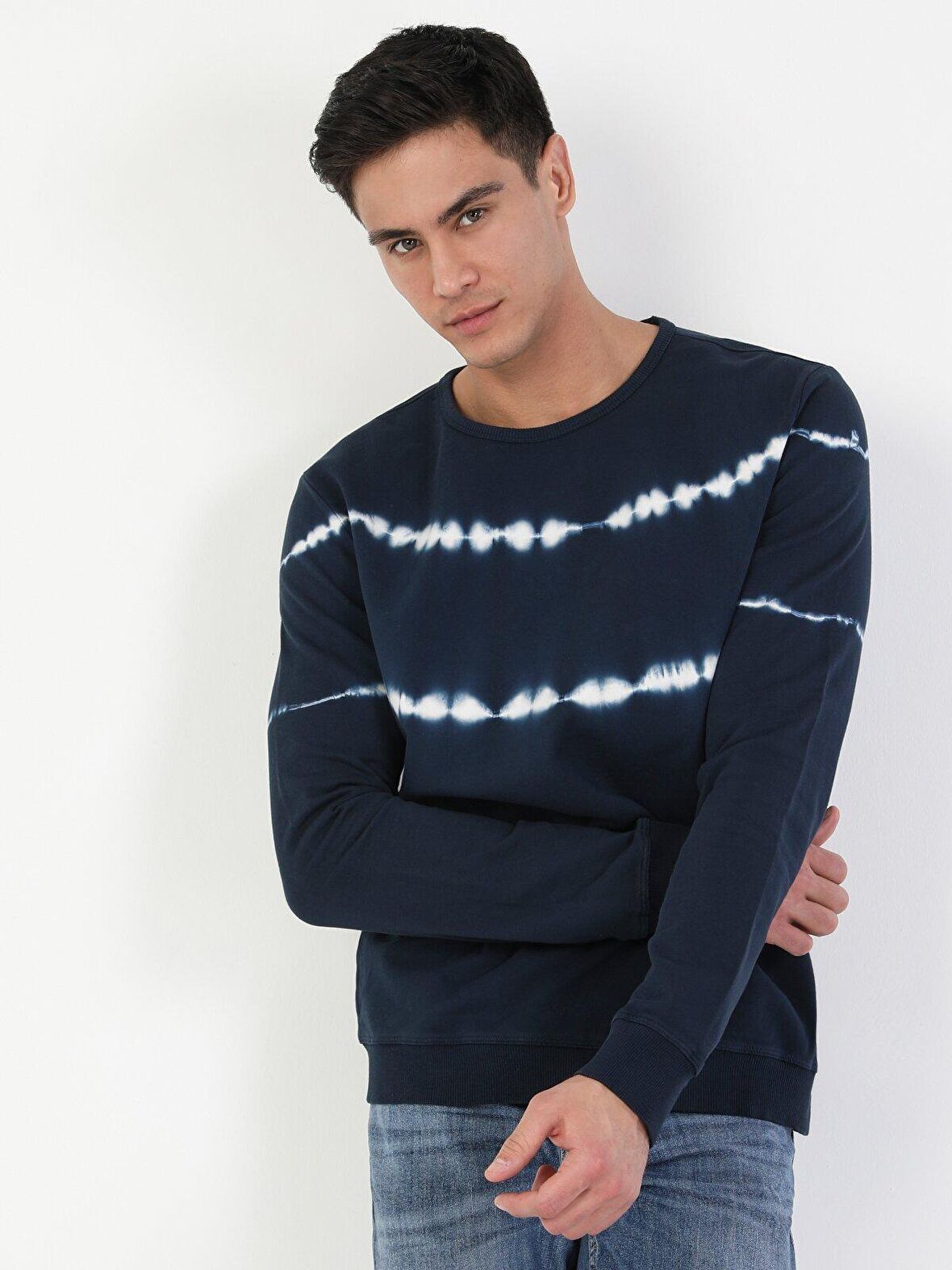 Regular Fit Erkek Lacivert Sweatshirt