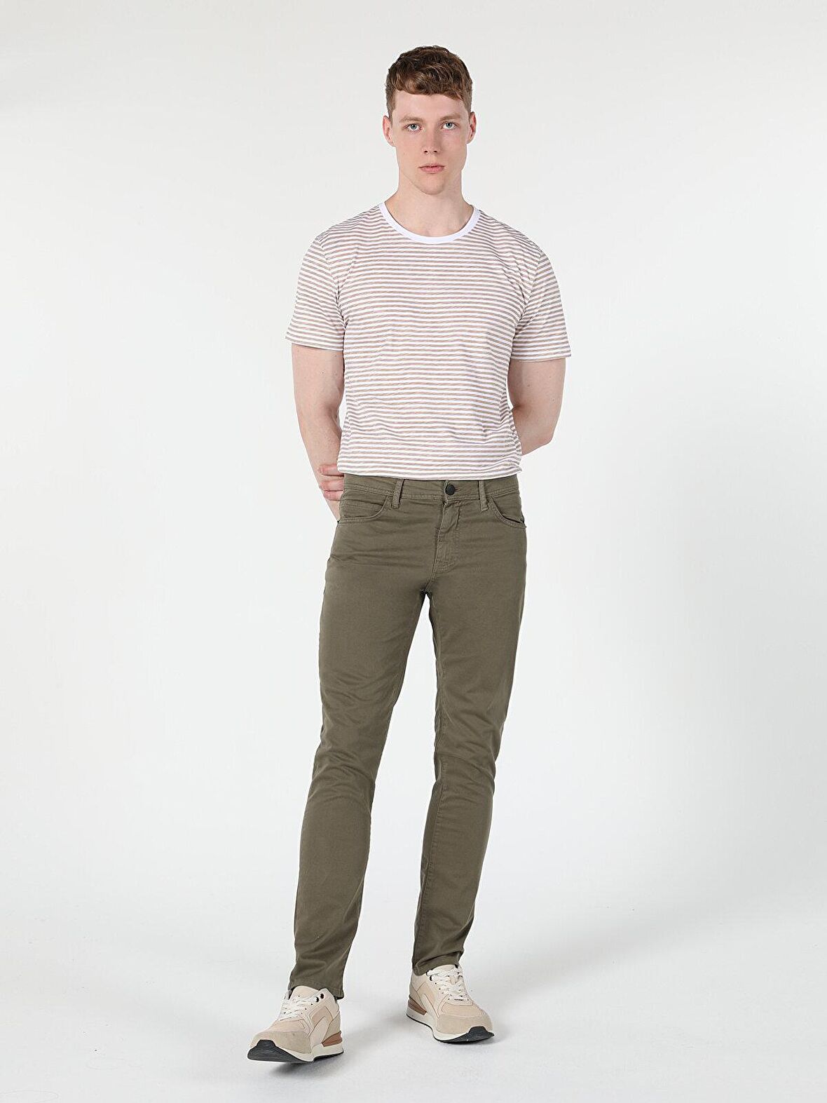 Straight Fit Düşük Bel Erkek Pantolon