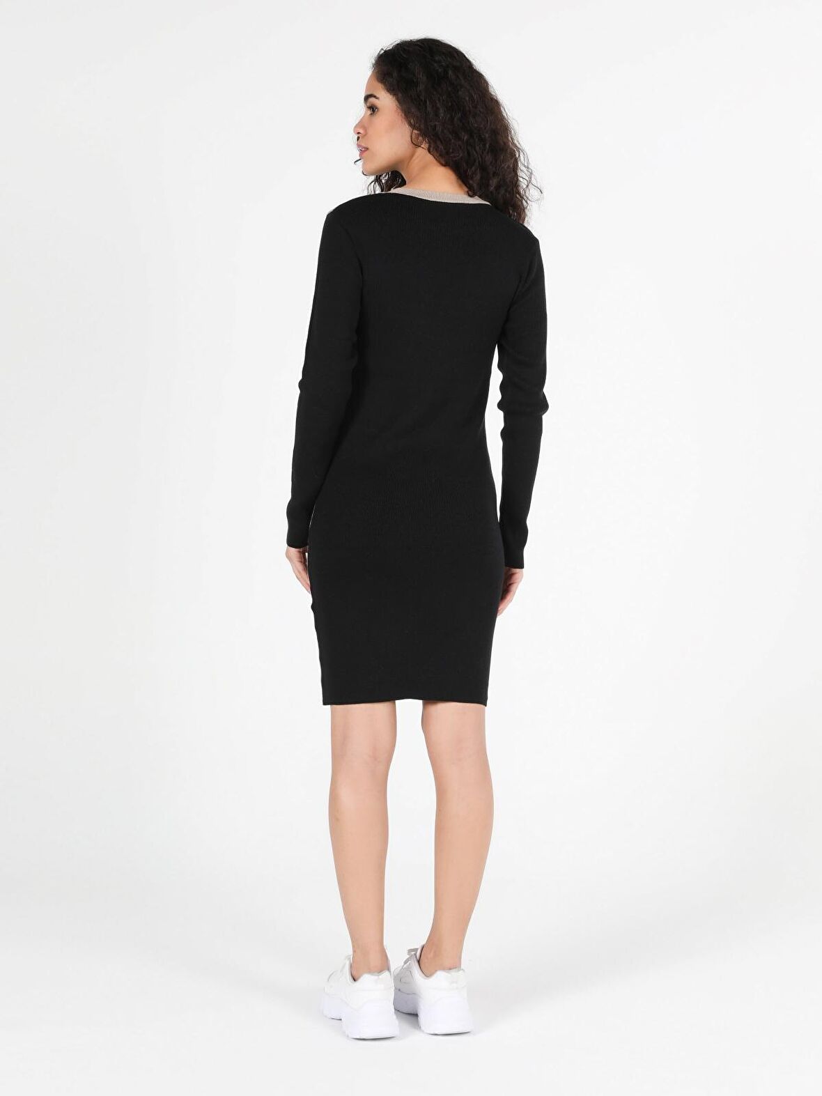 Slim Fit Kadın Çok Renkli Elbise