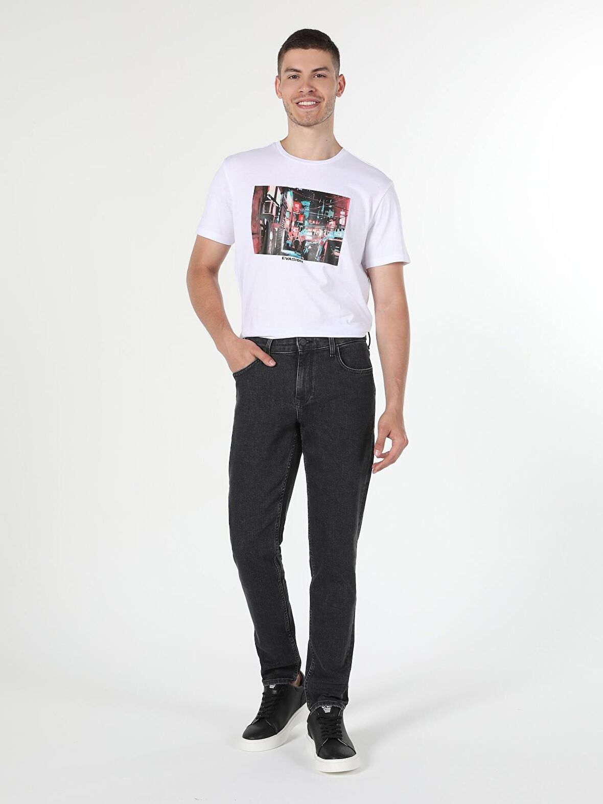 041 Danny Düşük Bel Dar Paça Slim Fit Jean Erkek Jean Pantolon