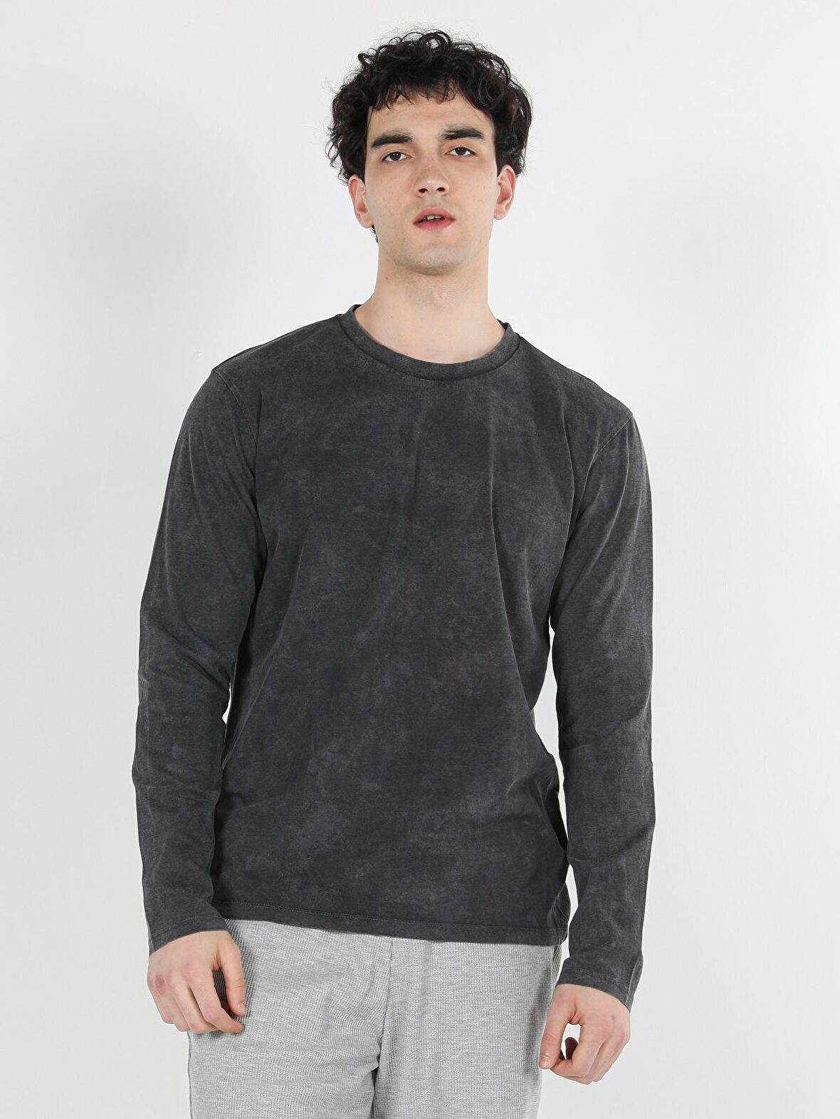 Antrasit Erkek Tshirt U.kol